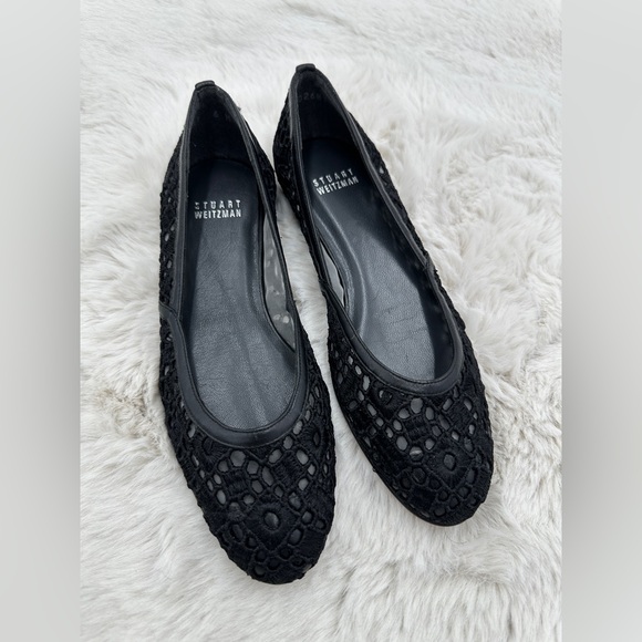 Stuart Weitzman Shoes - Stuart Weitzman Eyelet dippy lace Ballet Flats size‎ 7 women’s loafers NWT